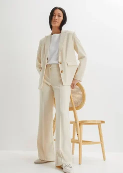 Pantalon de tailleur, coupe flare