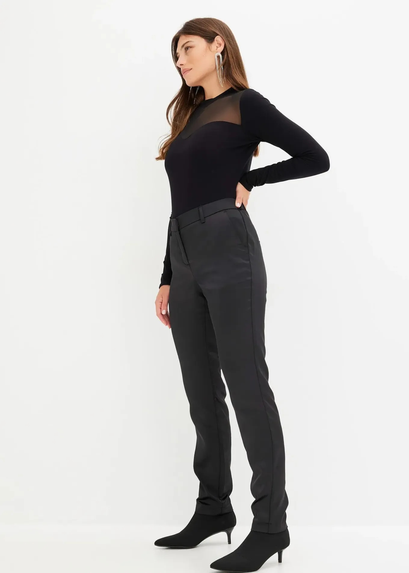 Pantalon de tailleur en satin