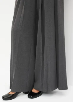 Pantalon de tailleur fluide en viscose mélangée