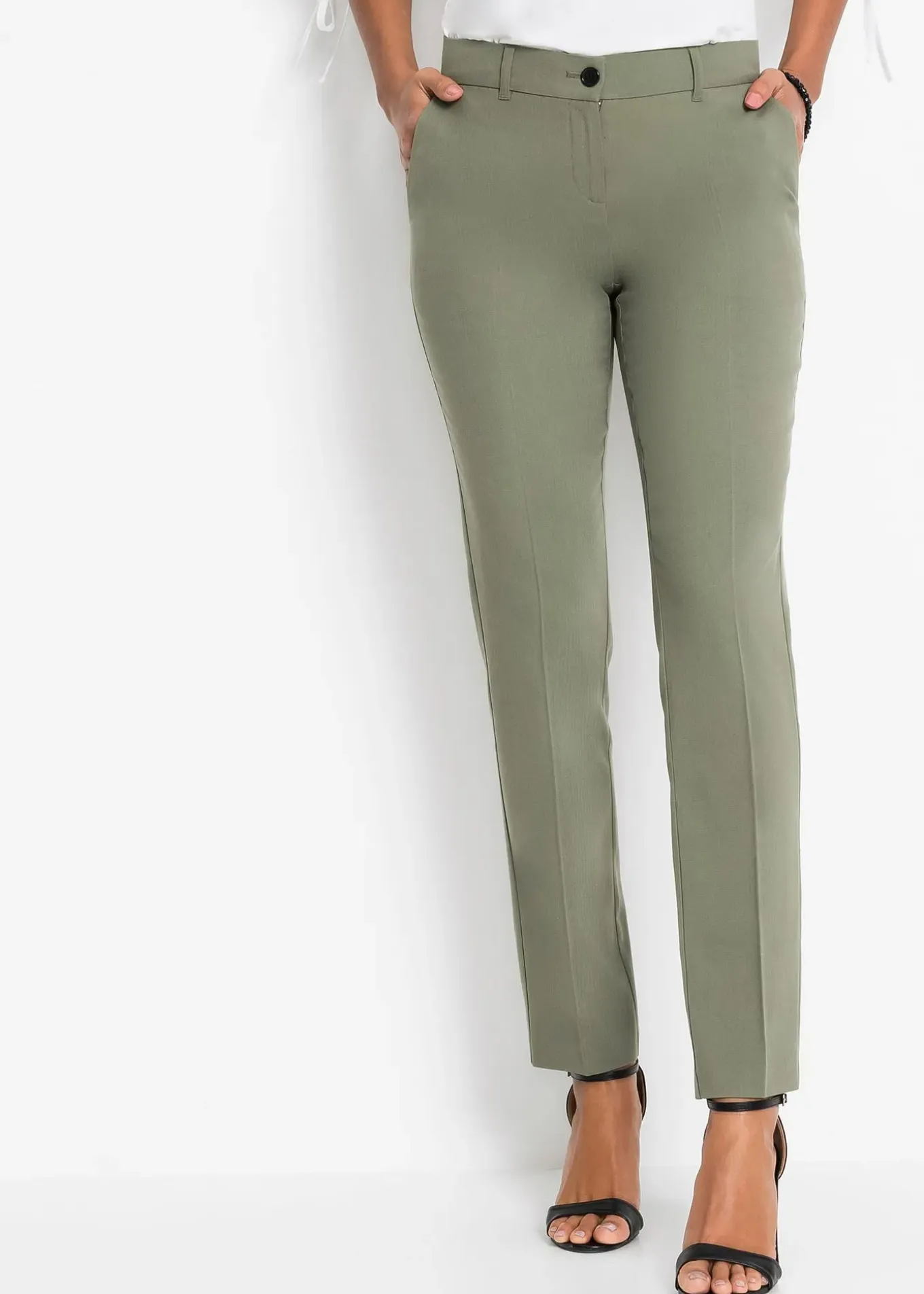 Pantalon de tailleur, taille courte