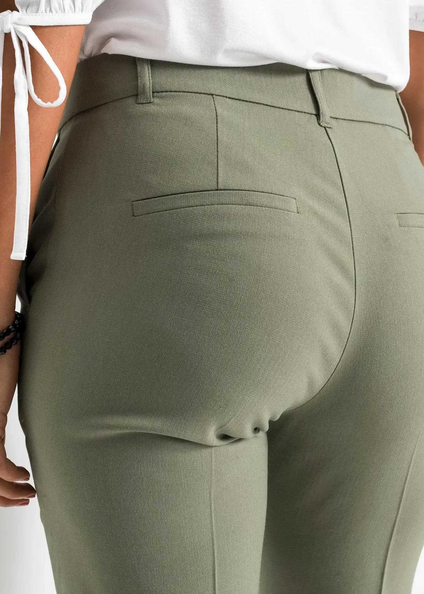 Pantalon de tailleur, taille courte