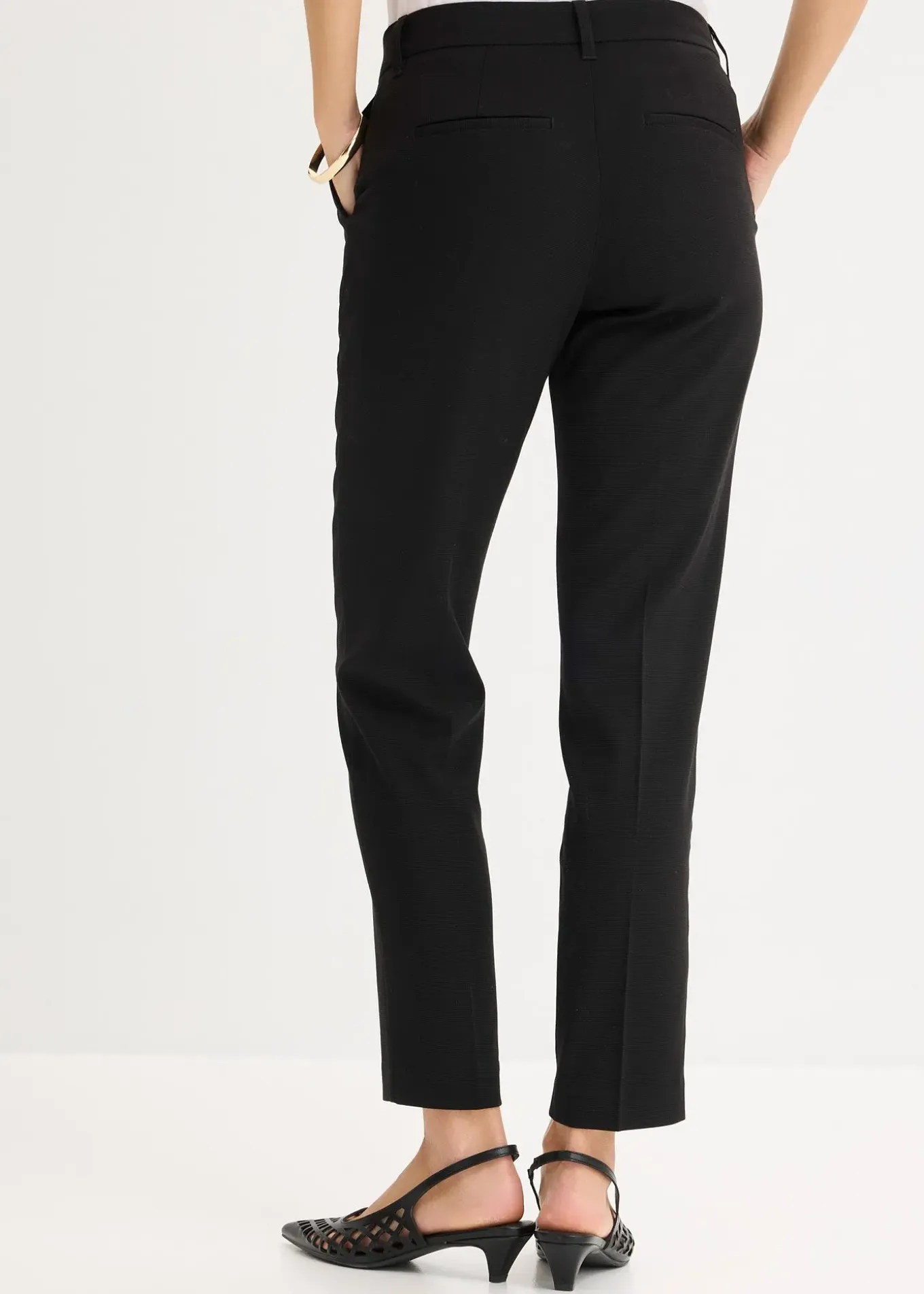 Pantalon de tailleur, taille courte
