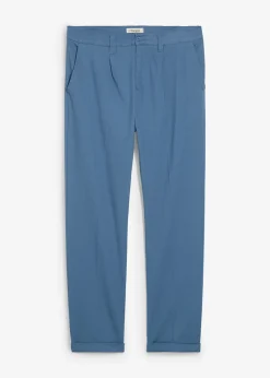 Pantalon droit à pinces en twill de coton, Regular