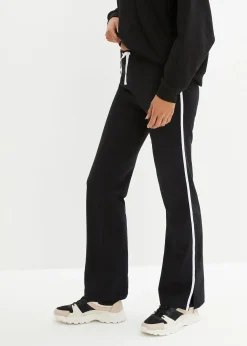 Pantalon droit en jersey coton