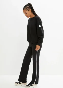 Pantalon droit en jersey coton