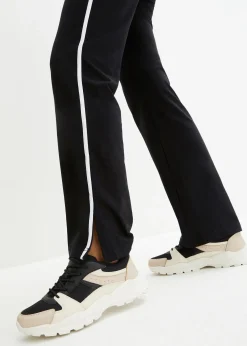Pantalon droit en jersey coton