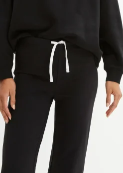 Pantalon droit en jersey coton