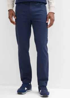 Pantalon droit et extensible, coupe classique