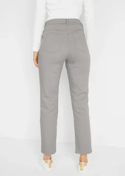 Pantalon droit et extensible, taille mi-haute