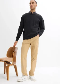 Pantalon droit et extensible, coupe classique