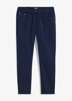 Pantalon droit taillé élastiquée 100% coton, Regular
