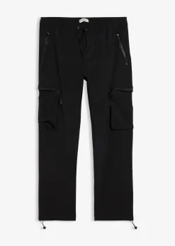 Pantalon droit très extensible à poches cargo zippées, regular