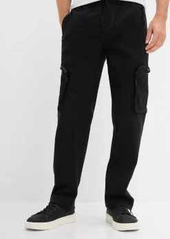 Pantalon droit très extensible à poches cargo zippées, regular