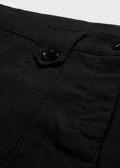 Pantalon en bengaline extensible à taille élastiquée