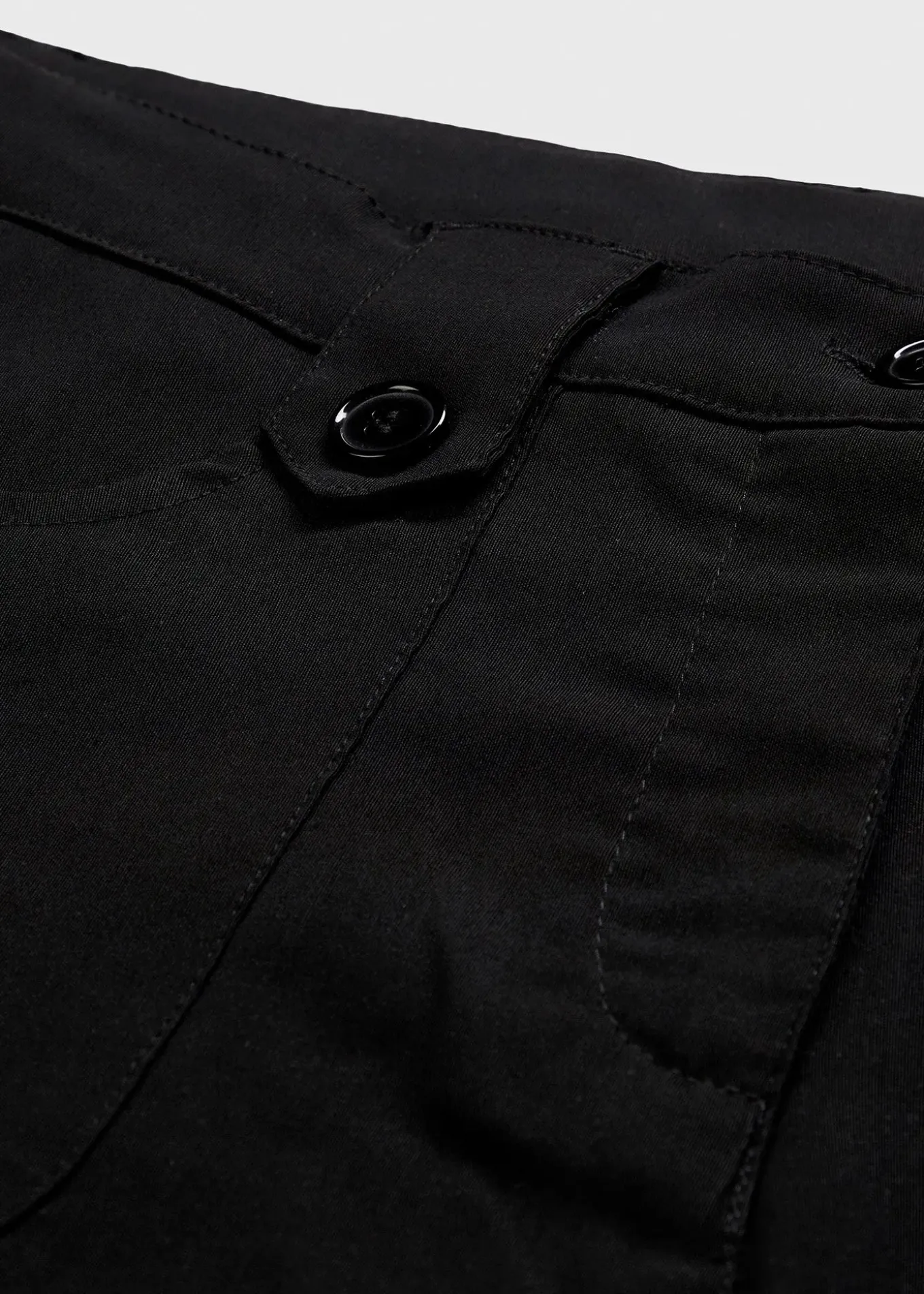 Pantalon en bengaline extensible à taille élastiquée