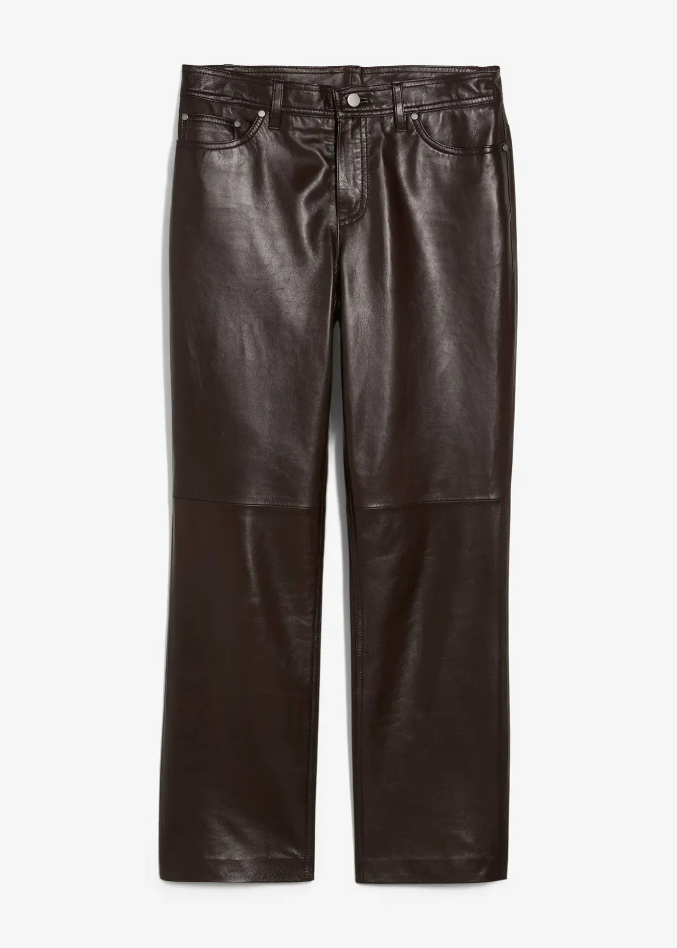 Pantalon en cuir d’agneau nappa