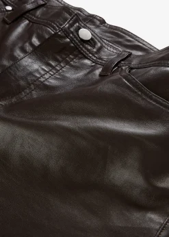 Pantalon en cuir d’agneau nappa