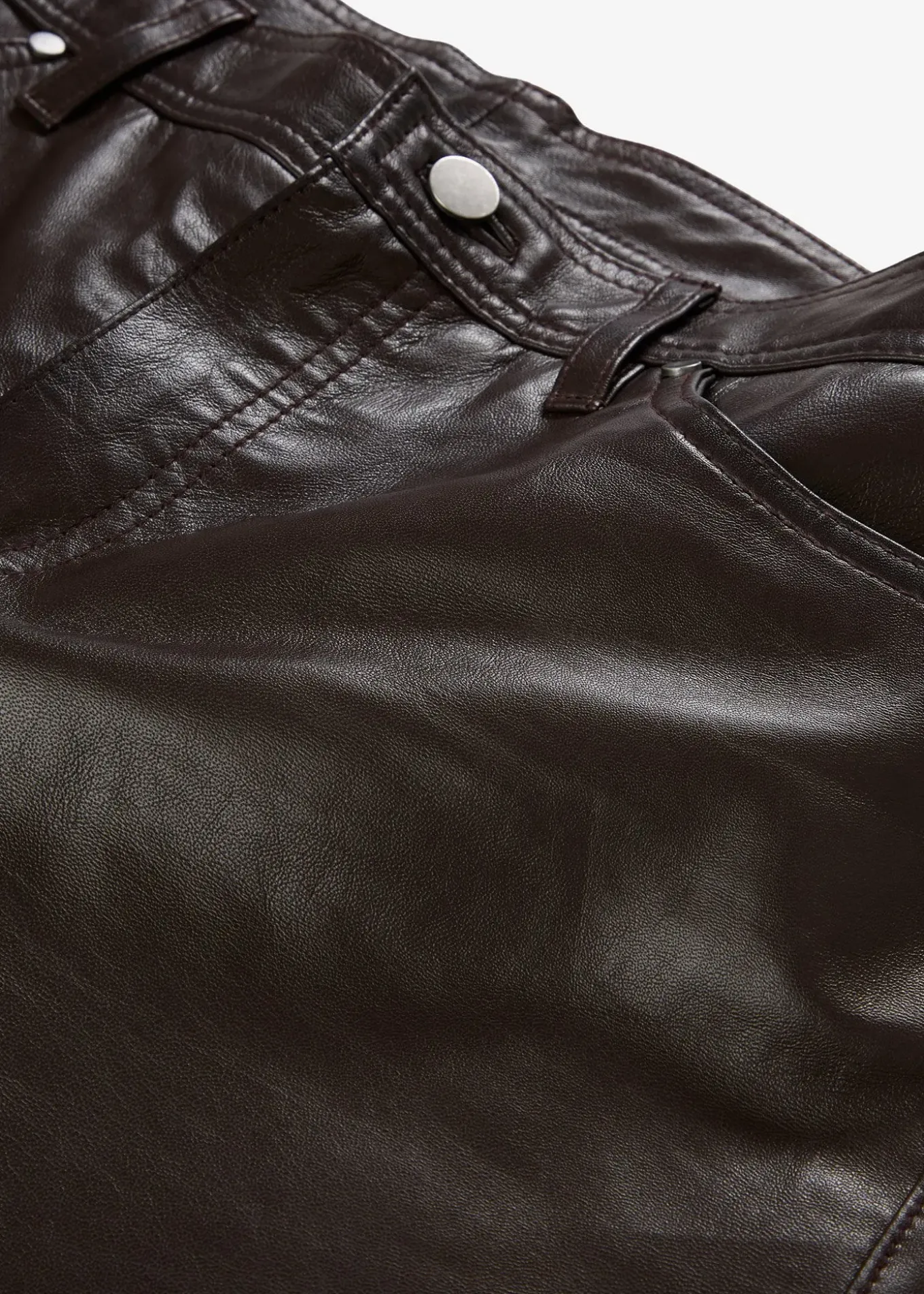 Pantalon en cuir d’agneau nappa