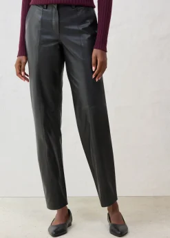 Pantalon en cuir d’agneau nappa