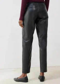 Pantalon en cuir d’agneau nappa