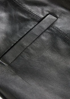 Pantalon en cuir d’agneau nappa