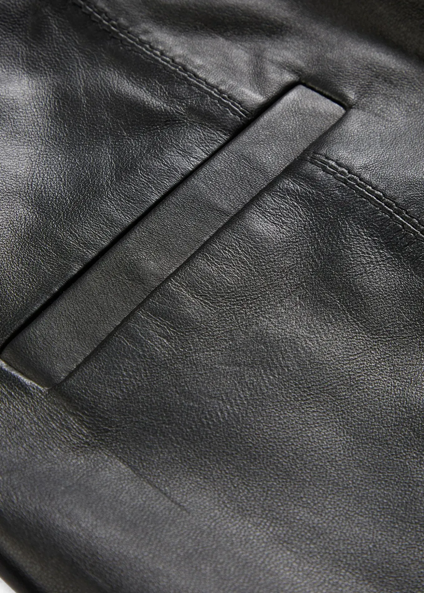 Pantalon en cuir d’agneau nappa