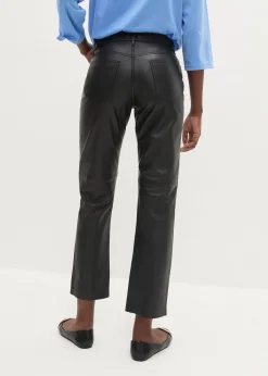 Pantalon en cuir d’agneau nappa