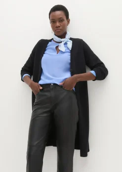 Pantalon en cuir d’agneau nappa