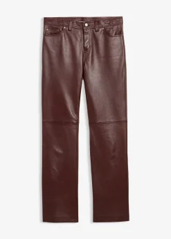 Pantalon en cuir d’agneau nappa