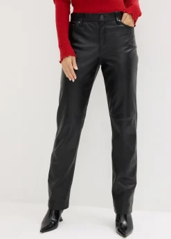 Pantalon en cuir d’agneau nappa