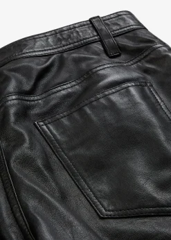 Pantalon en cuir d’agneau nappa