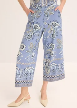 Pantalon en jersey à imprimé paisley