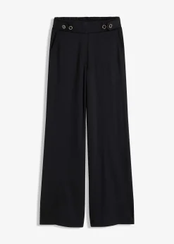 Pantalon en jersey à patte décorative