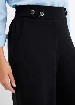 Pantalon en jersey à patte décorative