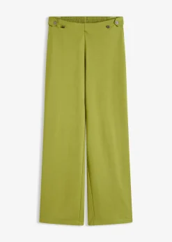 Pantalon en jersey à patte décorative