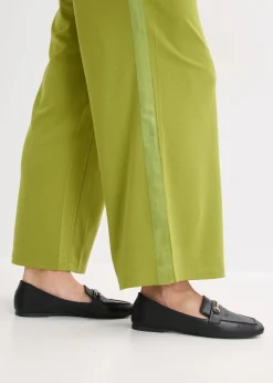 Pantalon en jersey à patte décorative