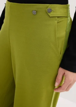 Pantalon en jersey à patte décorative