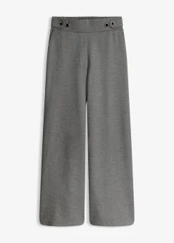 Pantalon en jersey à patte décorative