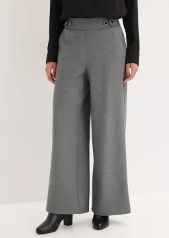 Pantalon en jersey à patte décorative