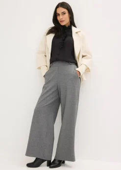 Pantalon en jersey à patte décorative