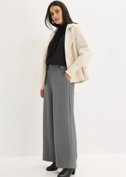 Pantalon en jersey à patte décorative