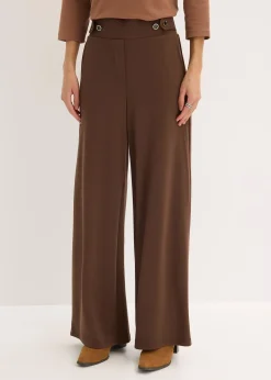 Pantalon en jersey à patte décorative