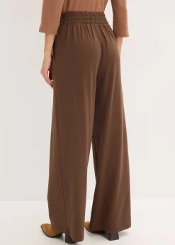 Pantalon en jersey à patte décorative