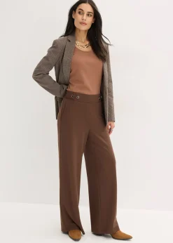 Pantalon en jersey à patte décorative