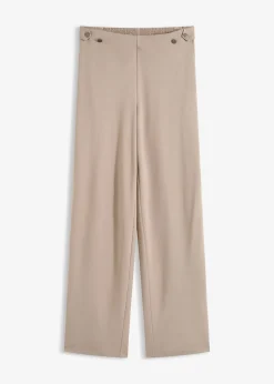 Pantalon en jersey à patte décorative