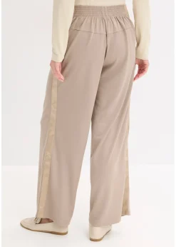 Pantalon en jersey à patte décorative