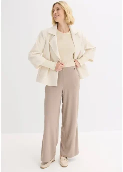 Pantalon en jersey à patte décorative