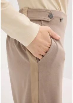 Pantalon en jersey à patte décorative