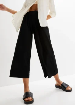 Pantalon en jersey à taille élastiquée