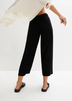 Pantalon en jersey à taille élastiquée